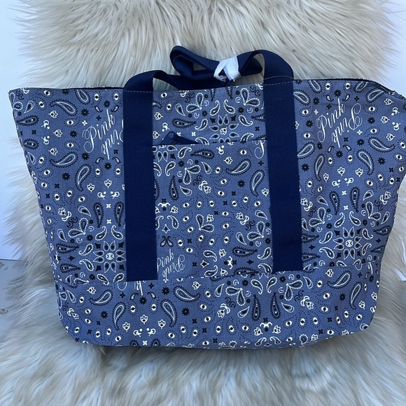 Pink Victoria’s Secret Reversible Canvas Tote Bag - Picture 6 of 11